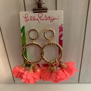 Lilly Pulitzer Cascading Petals Hoop Earrings